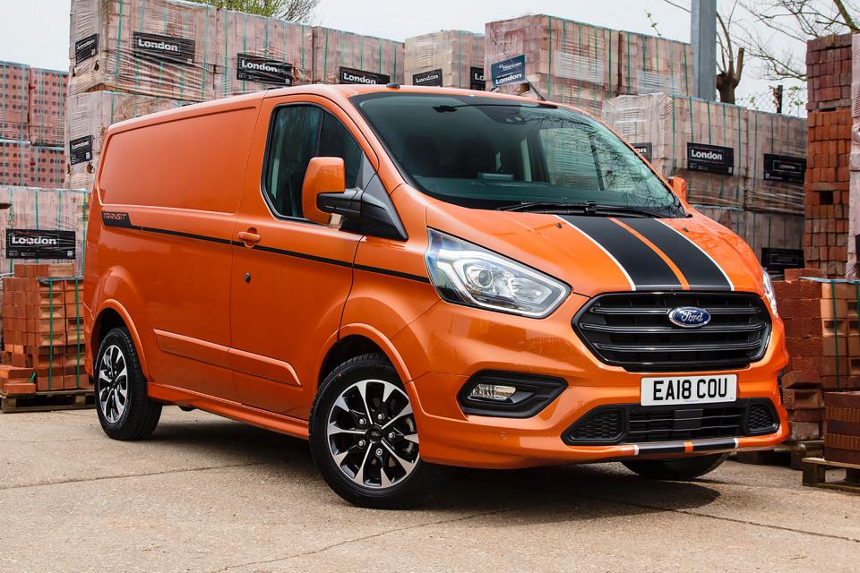 orange transit custom sport